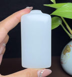 新疆和田玉黑山料高质量和田羊脂玉平安无事牌（90.1g）