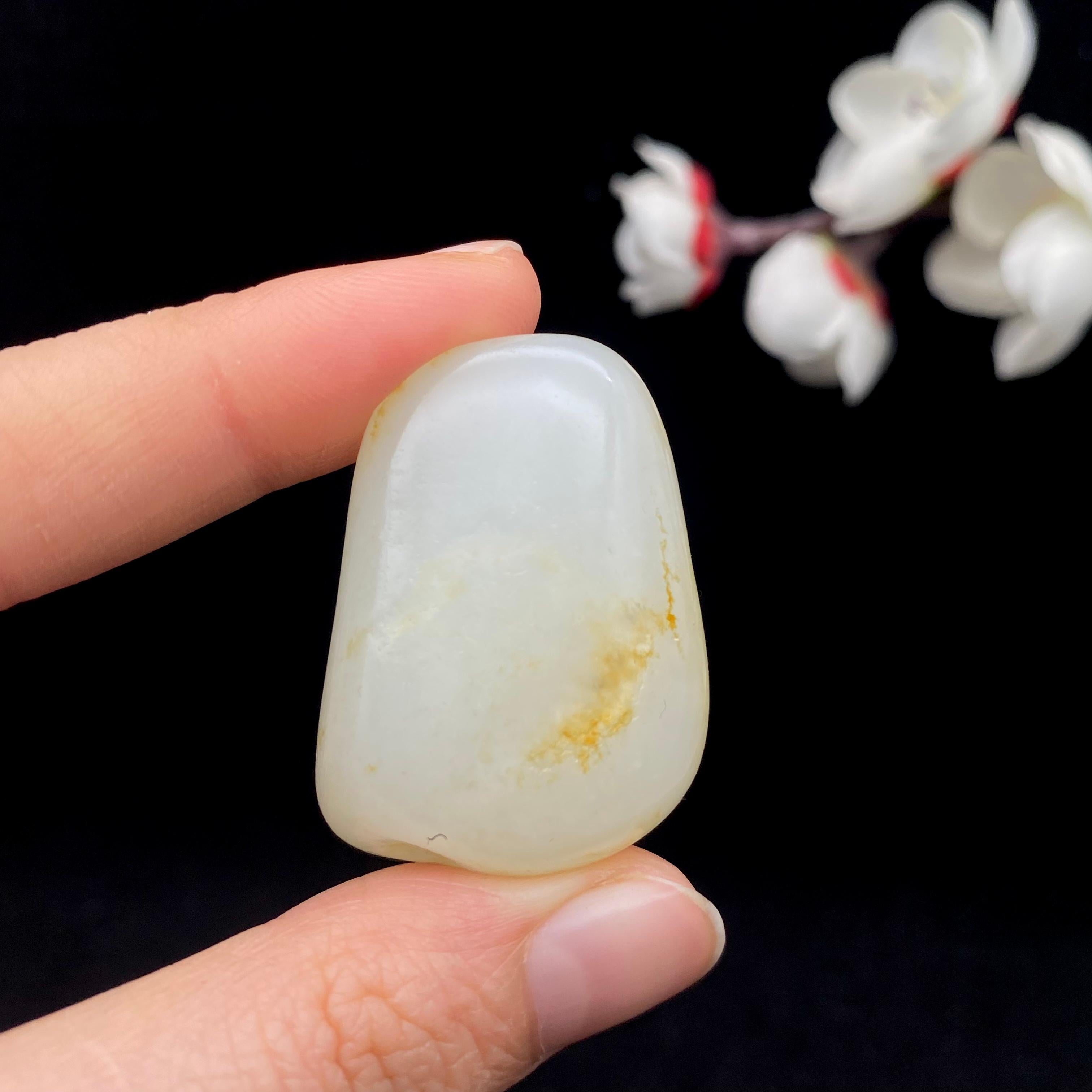 和田玉洒金皮籽料挂件（23.8g）