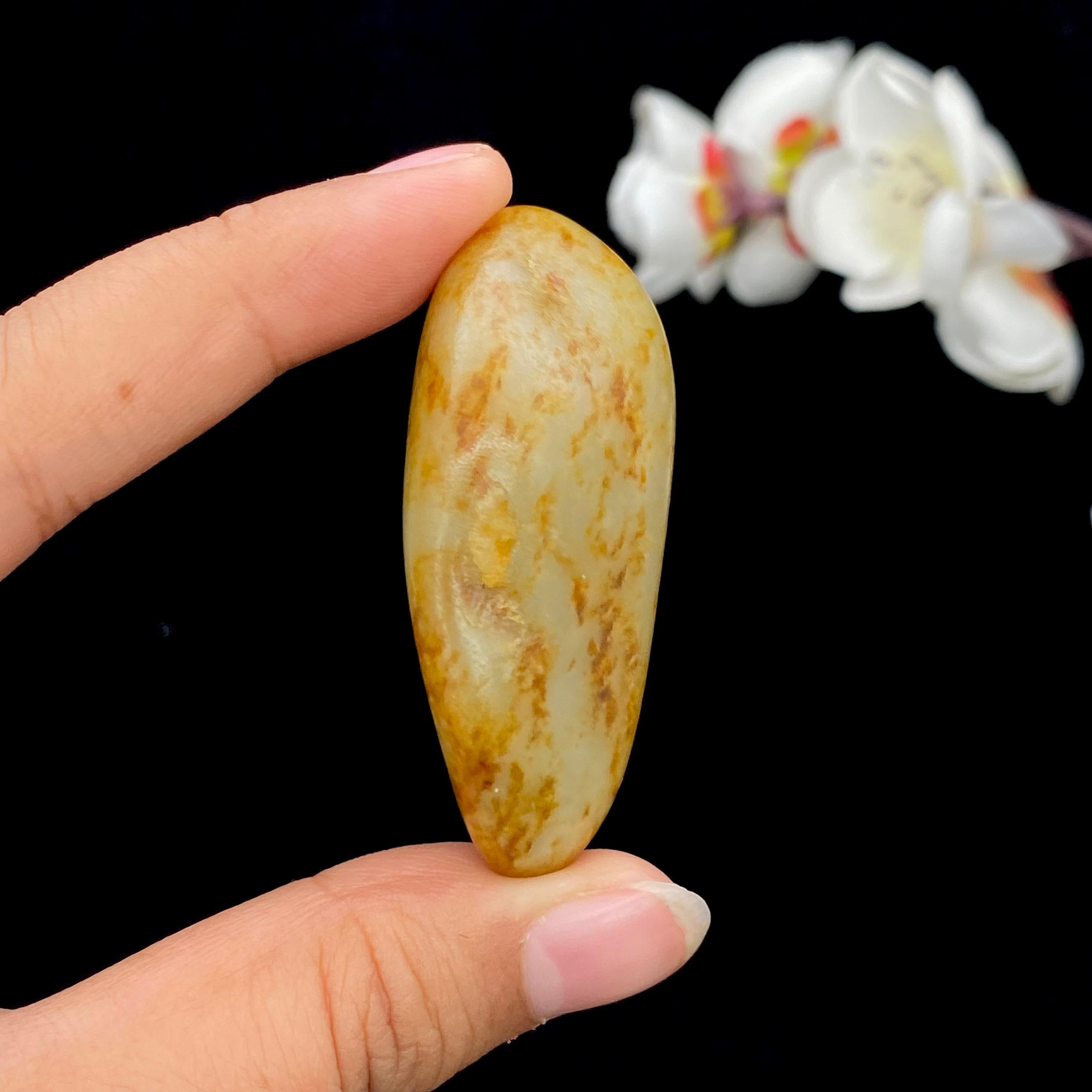 和田玉洒金皮籽料原石（46g）