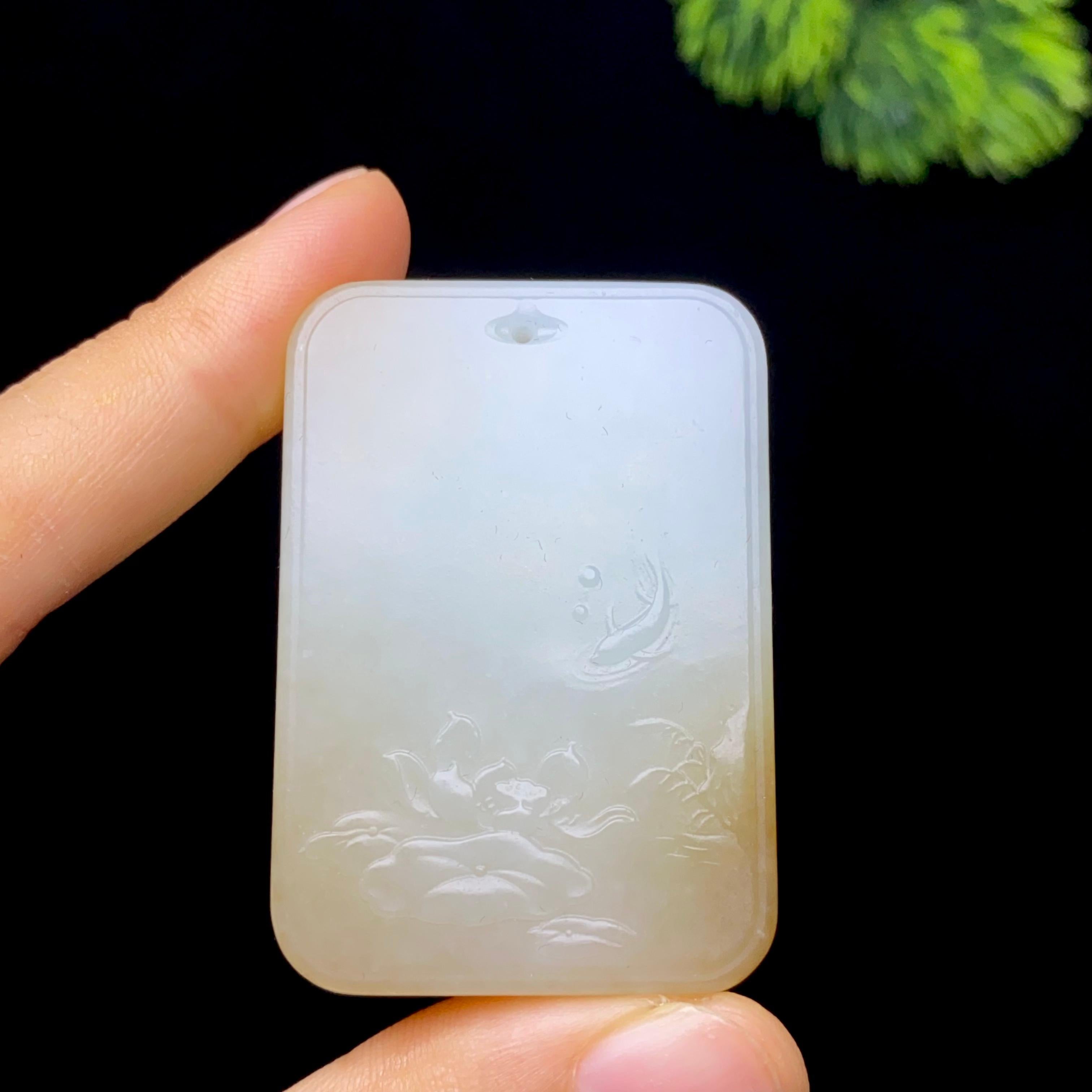 和田玉糖白观音（38.0g）