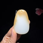 和田玉糖白平安无事牌（44.1g）