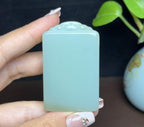 新疆和田玉且末蓝调平安无事牌（51.4g）