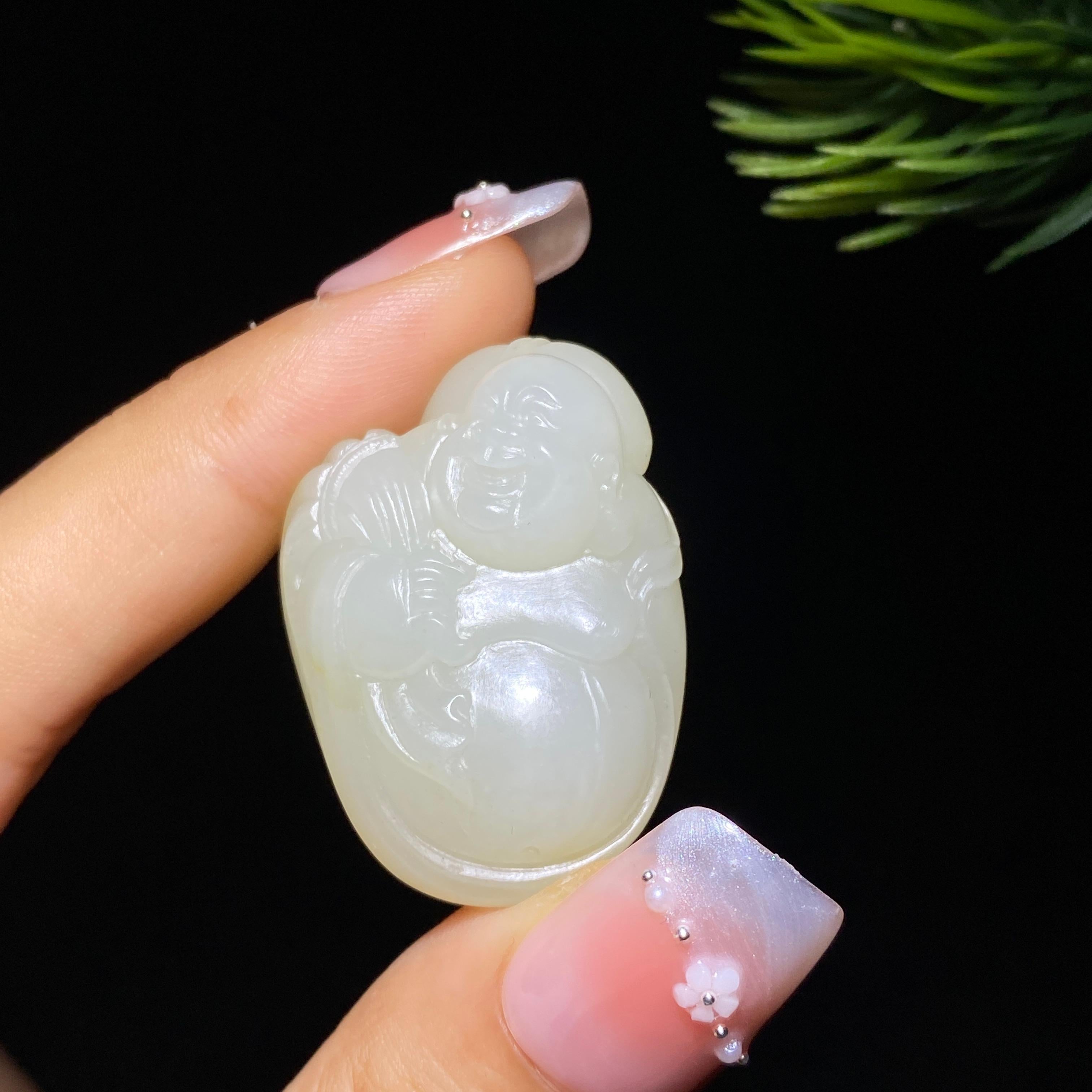 和田玉籽料佛公（19.2g）