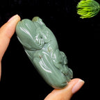 和田玉籽料下山虎把件（114.3g）