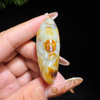和田玉籽料红皮灵猴（27.5g）