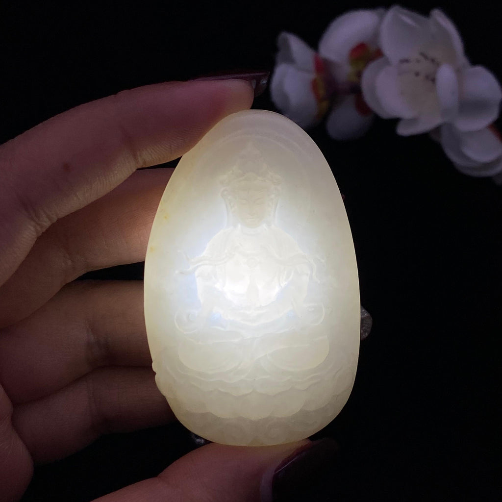 和田玉籽料【观音】（50.4g）