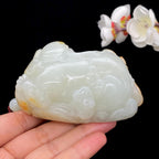 和田玉籽料【太平有象】手把件（380.4g）