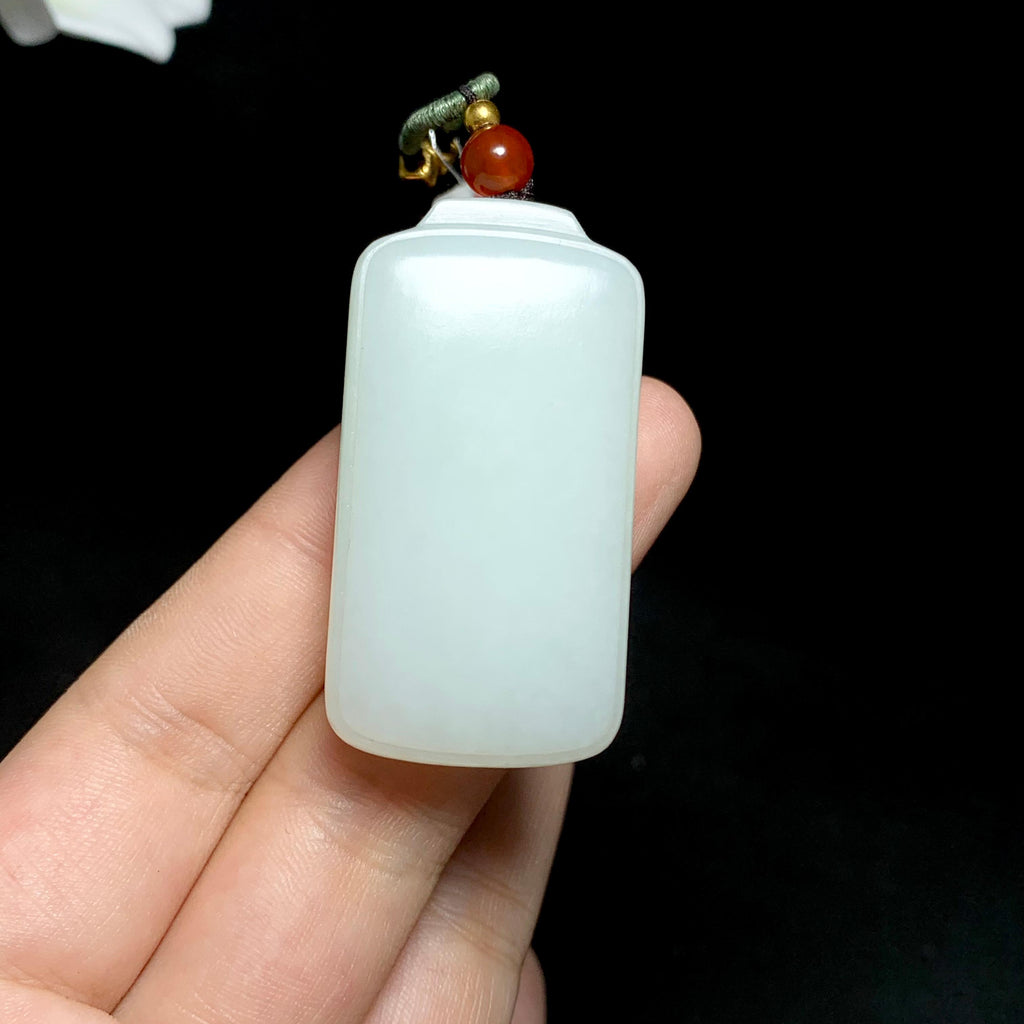 和田山料白玉无事牌（40.5g）