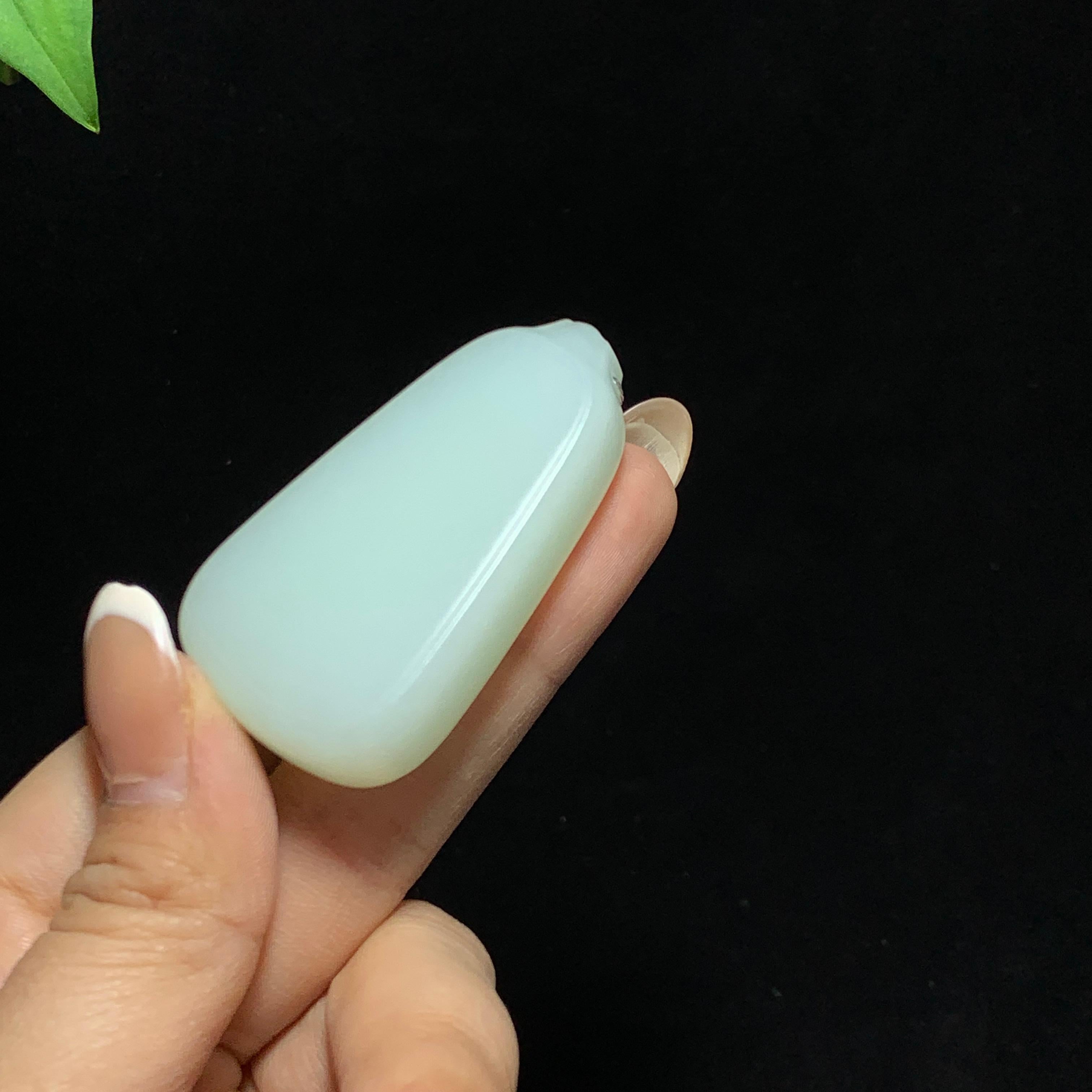 和田山料白玉无事牌挂件（42.6g）