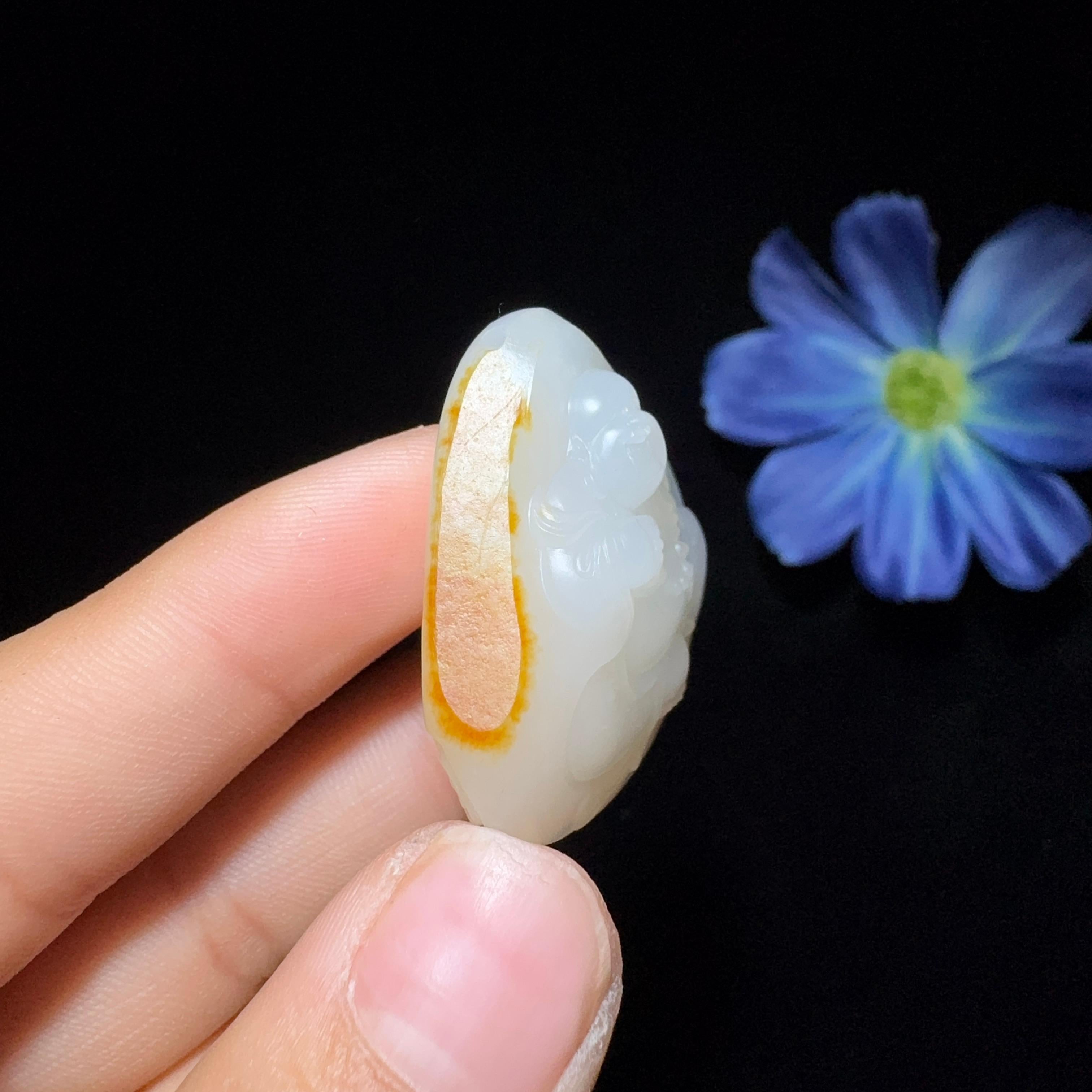 和田玉籽料挂件佛公（22.3g）