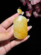 和田玉籽料满皮无事牌（56.5g）