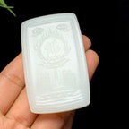 顶级和田羊脂白玉千手观音牌（53.0g）