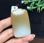 和田玉糖白平安无事牌（51.2g）