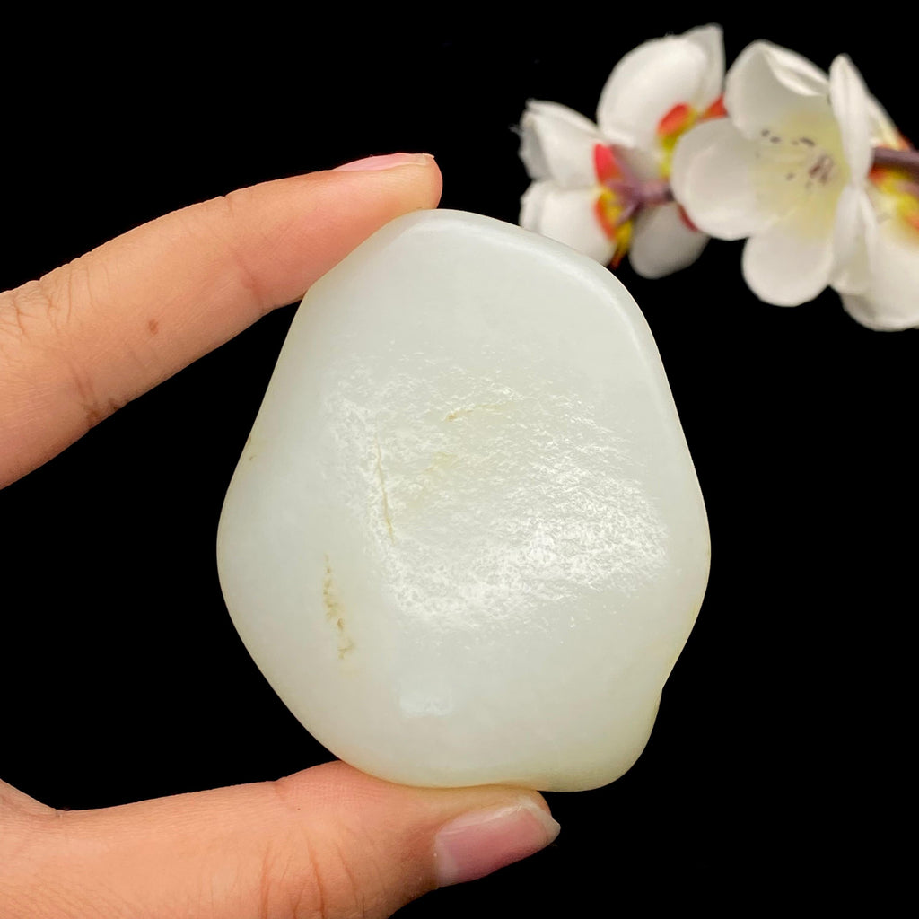 和田玉洒金皮籽料手把件（121.4g）