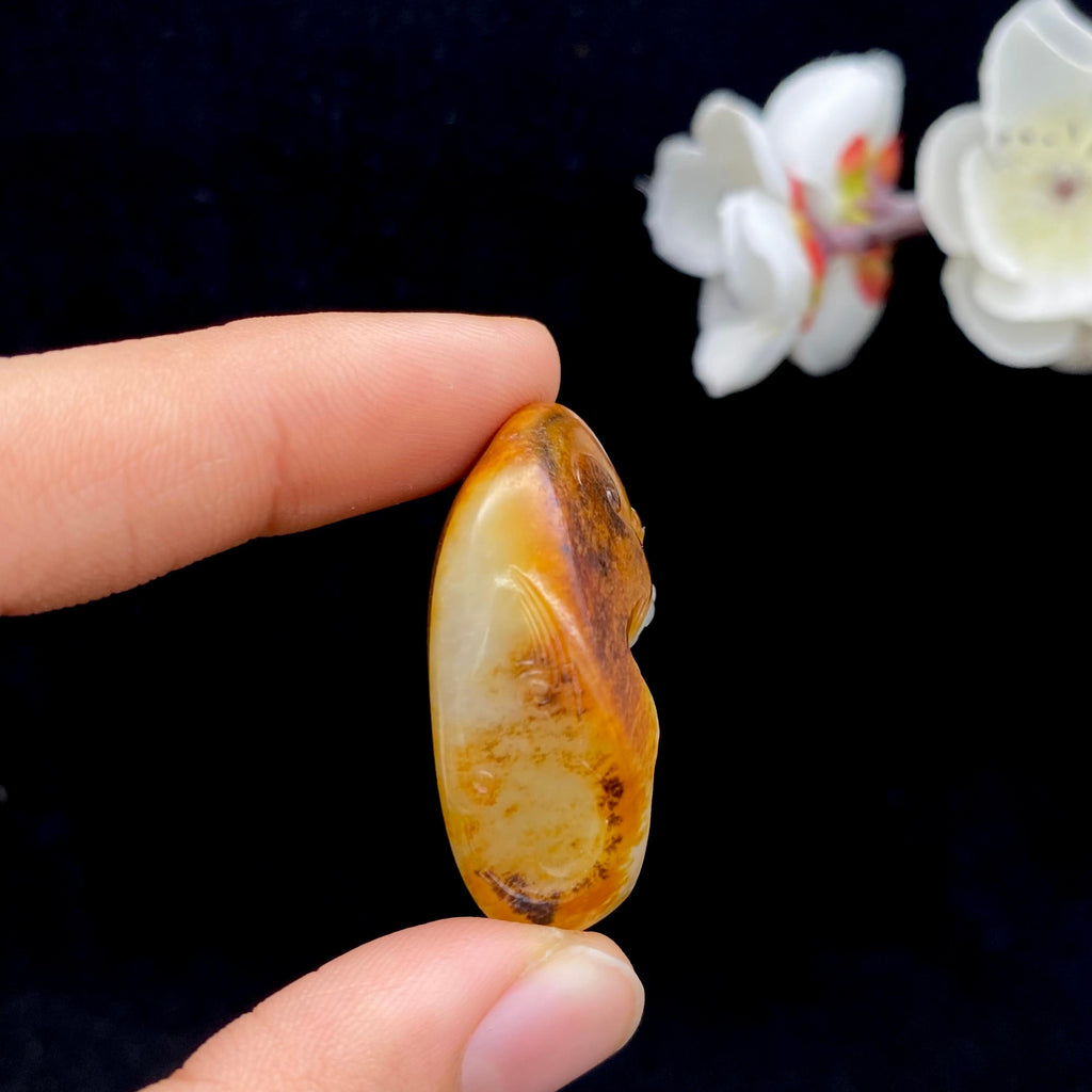 和田玉籽料【灵猴】挂件（26.1g）