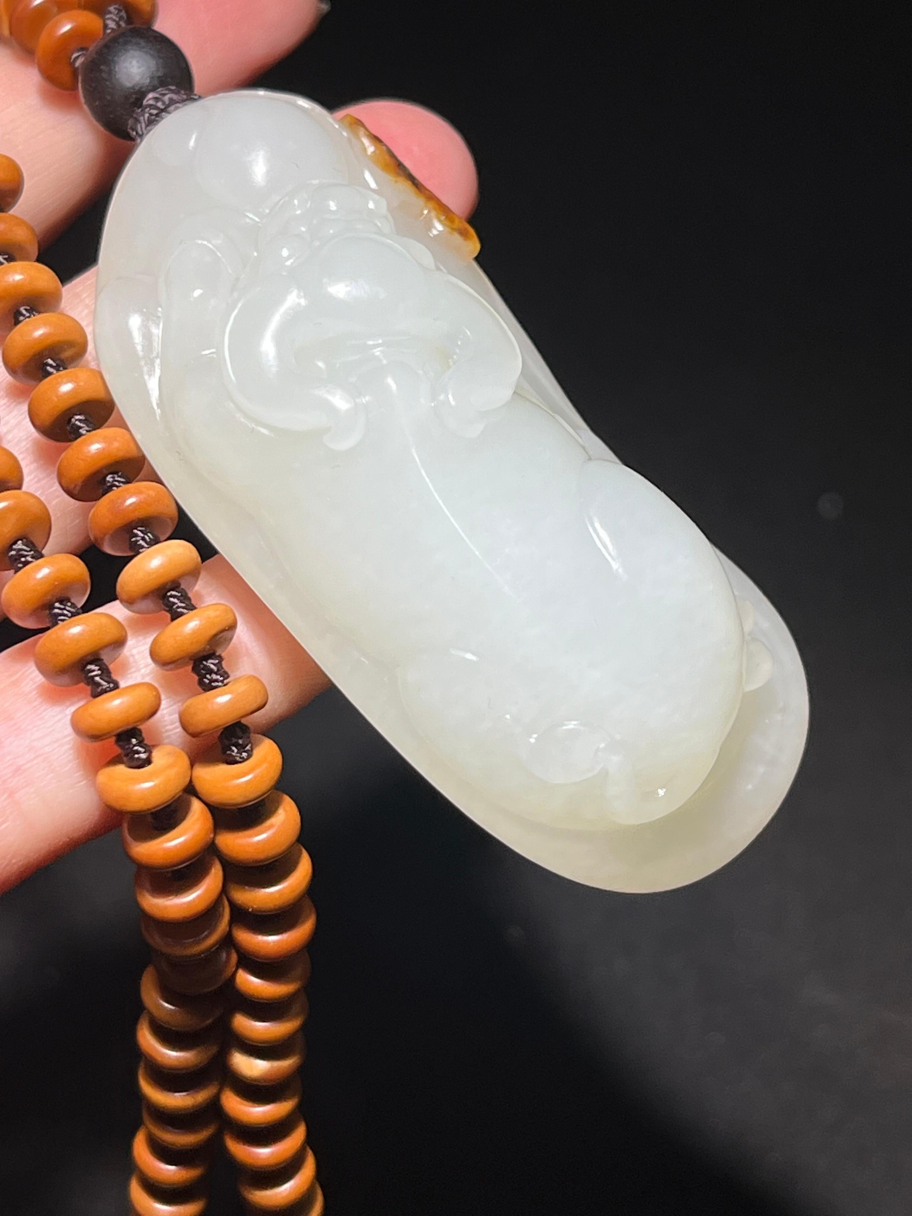 和田玉籽料白玉扭转乾坤（60.0g）