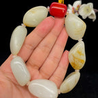 和田玉洒金皮籽料【精品手串】（112.3g）