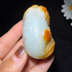 和田玉籽料挂件龙行天下手把件（92.6g）