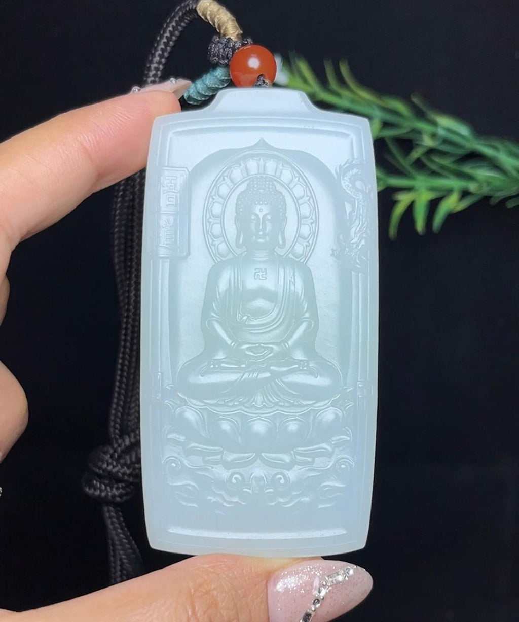 和田玉羊脂白玉大日如来（91.3g）