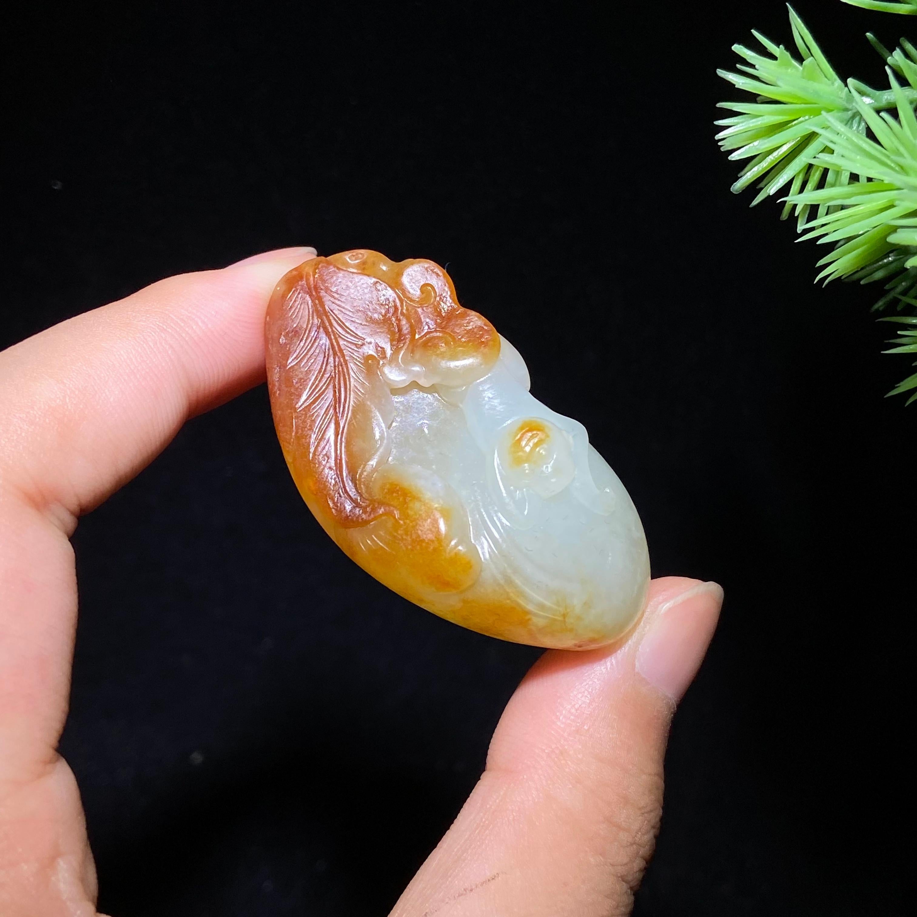 和田玉籽料一叶封侯（27.0g）