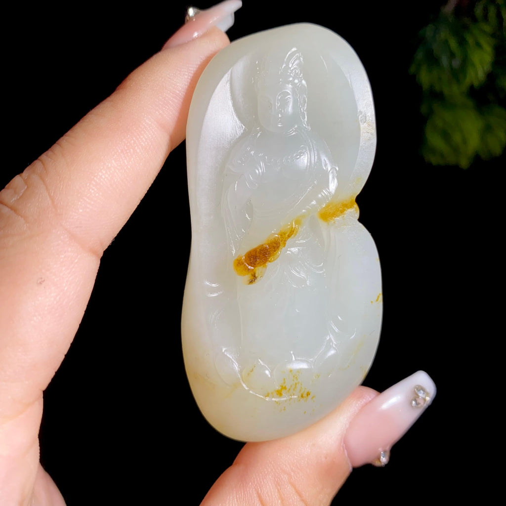和田玉籽料观音（67.3g）