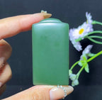 和田玉碧玉平安无事牌（51.2g）