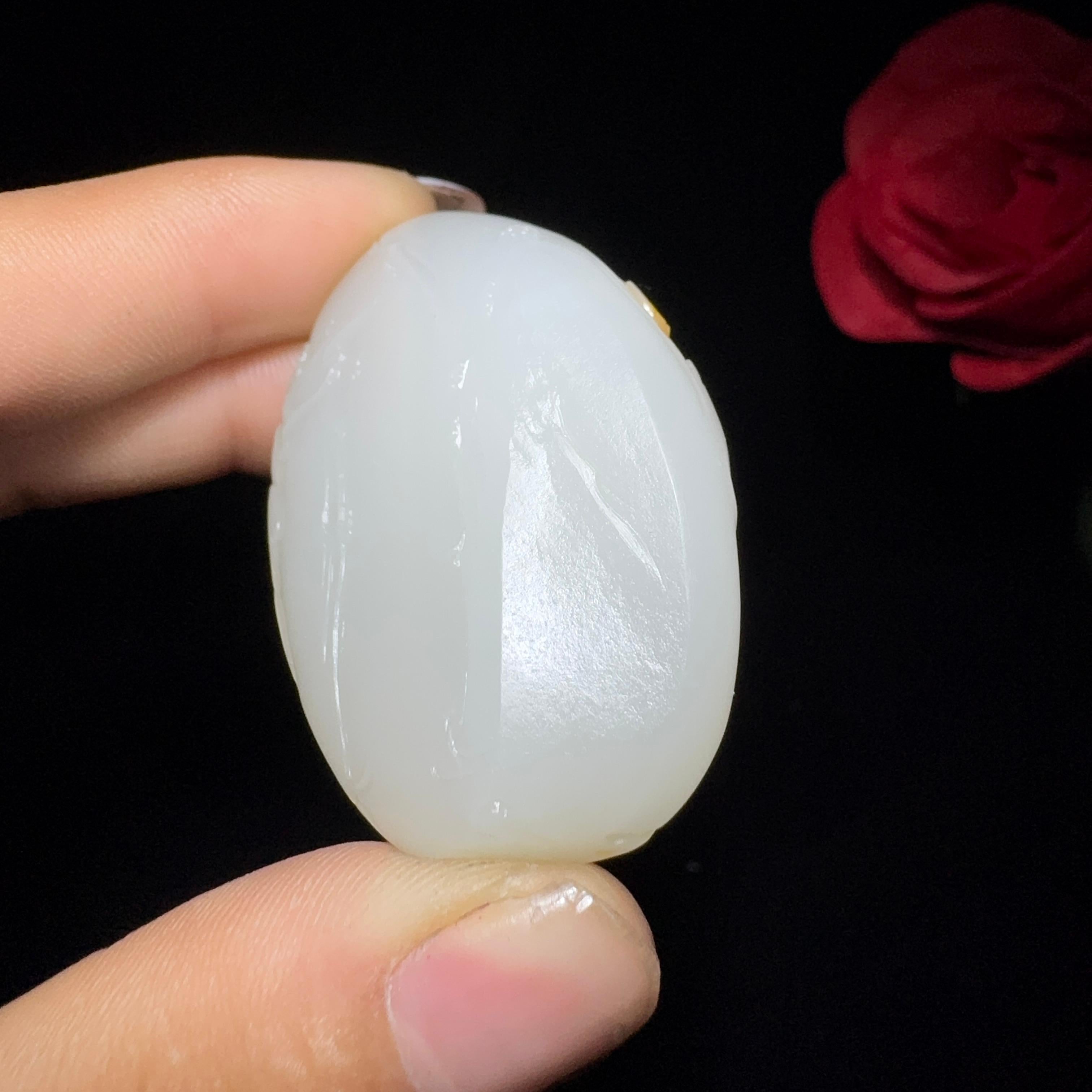 和田玉籽料佛公挂件（42.3g）