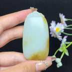 和田玉糖白玉平安无事牌（42.6g）