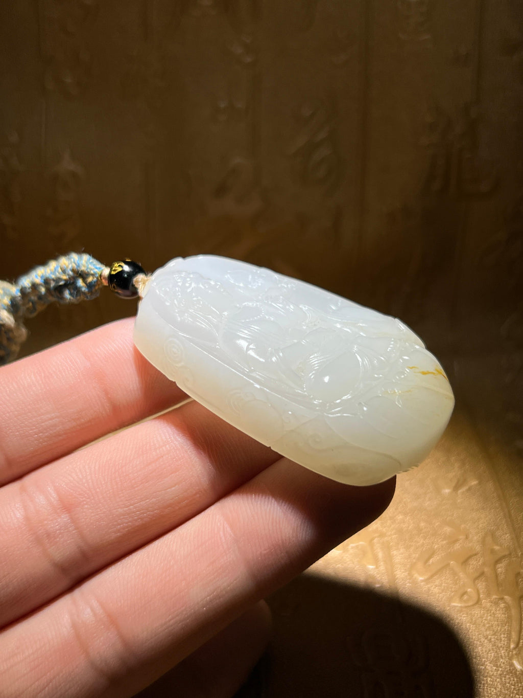 和田玉籽料观音（48.4g）