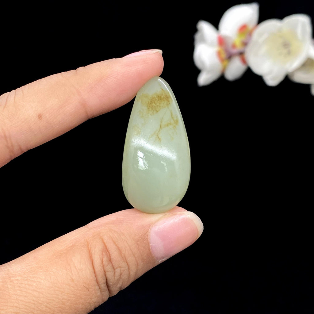 和田玉青白玉籽料挂件（18.3g）