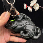 和田玉青玉籽料【貔貅】（353.5g）