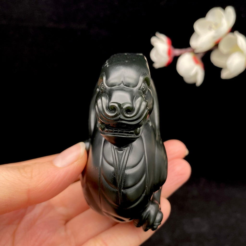 和田玉青玉籽料【貔貅】（353.5g）