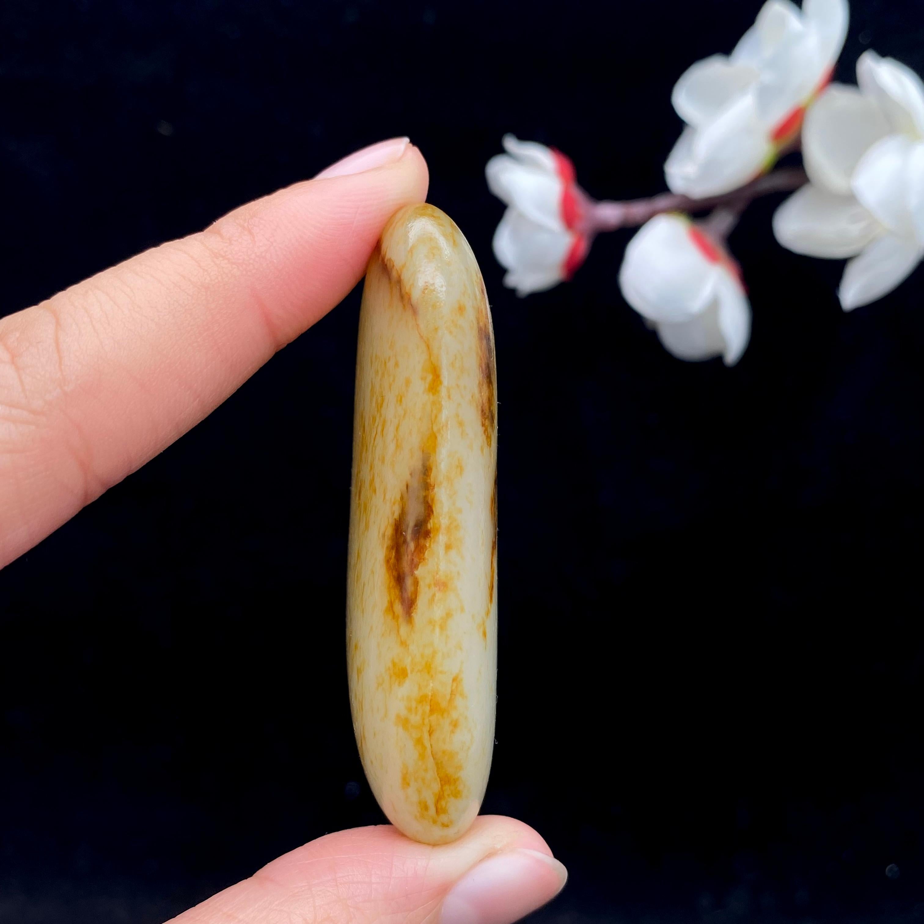 和田玉洒金皮籽料挂件（51.1g）