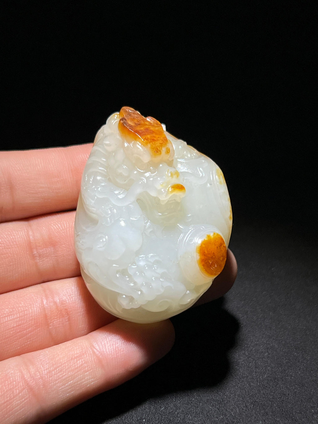 和田玉籽料龙（73.3g）