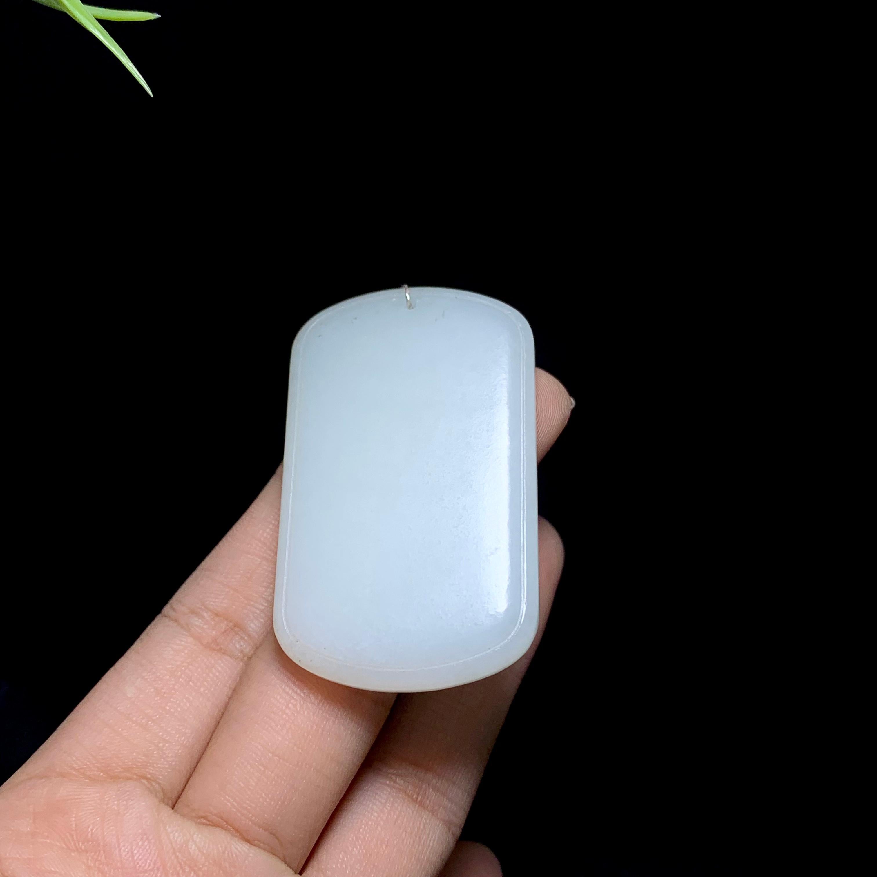 和田白玉平安无事牌（29.0g）