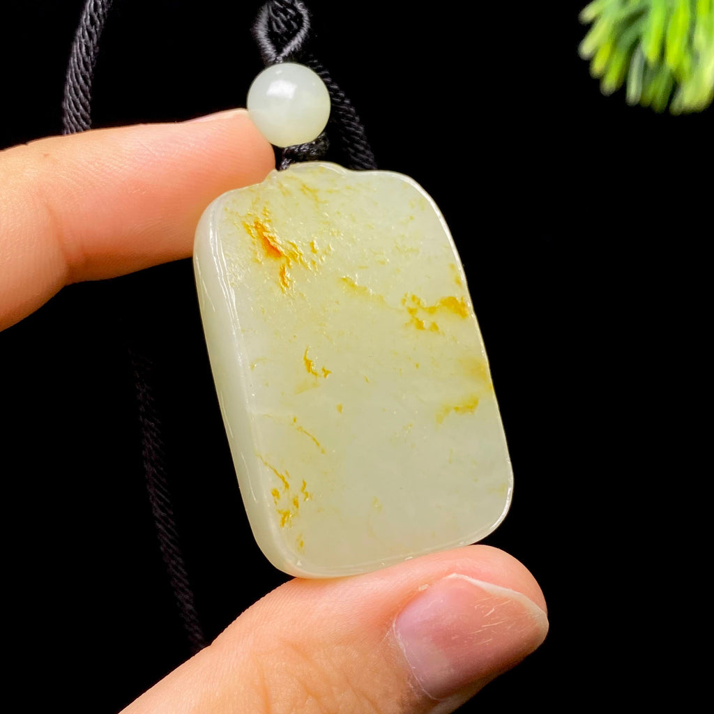 和田玉籽料无事牌（25.3g）