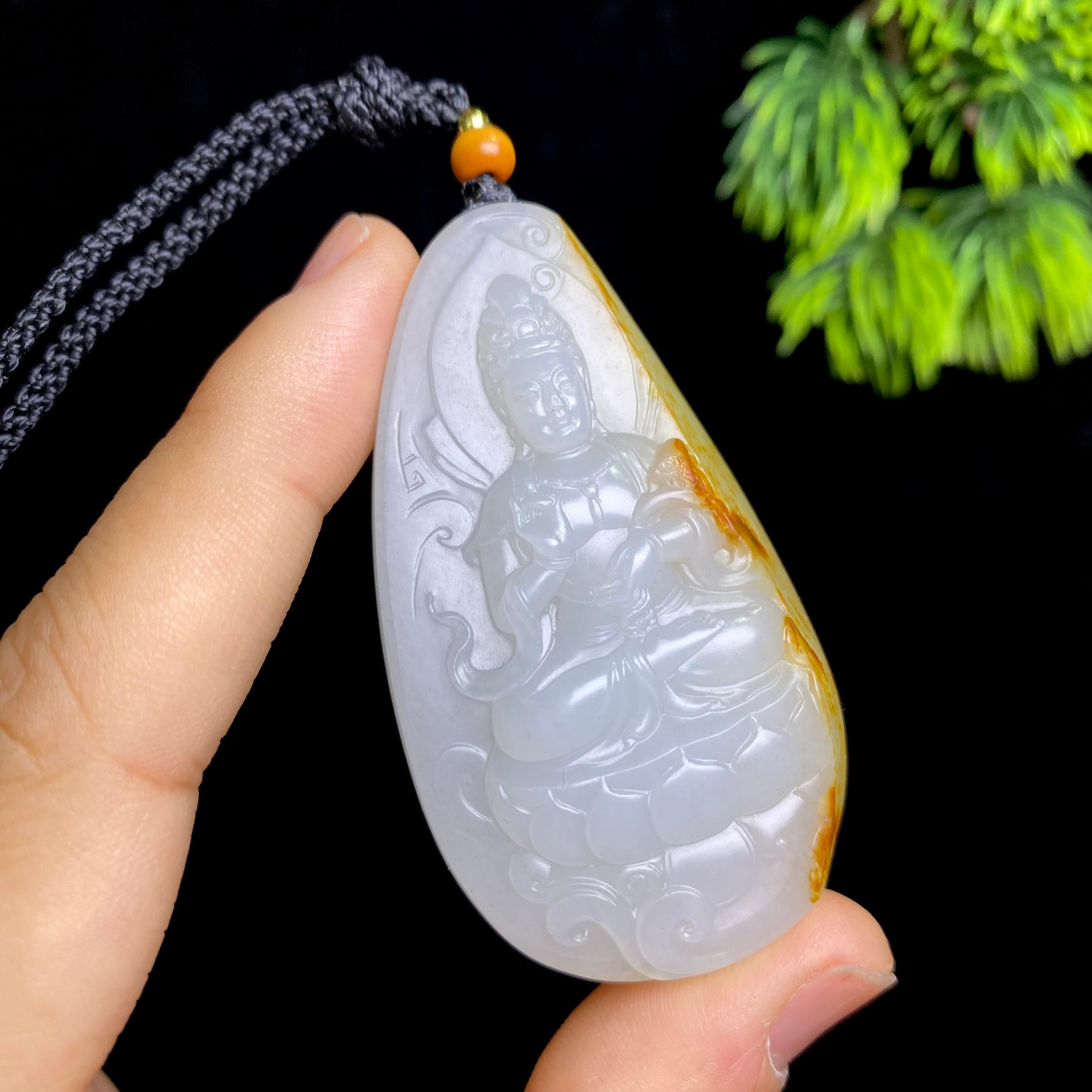 和田玉籽料观音（35.0g）