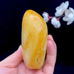 和田玉洒红皮籽料原石（461.7g）