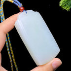 和田玉白玉无事牌（98.8g）