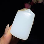 和田玉糖白平安无事牌（40.7g）