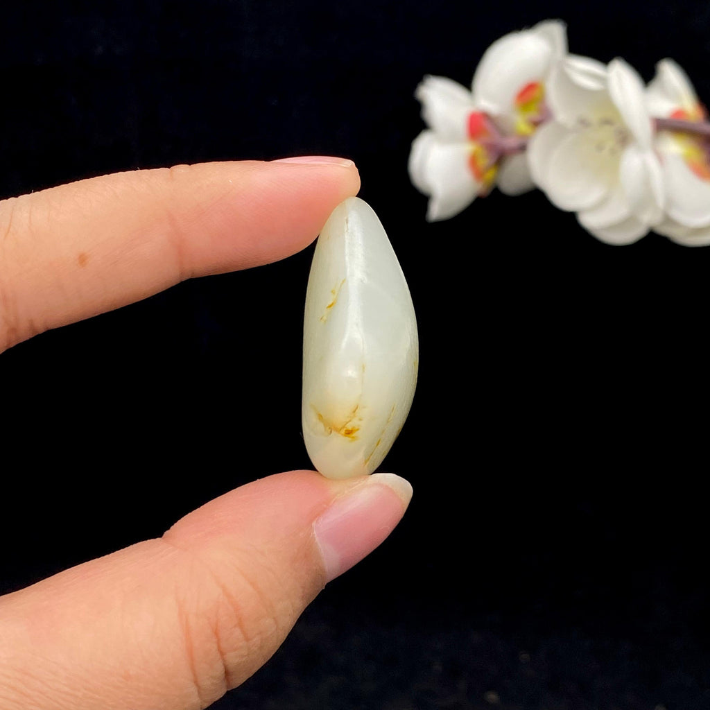 和田玉洒金皮籽料挂件（20.4g）