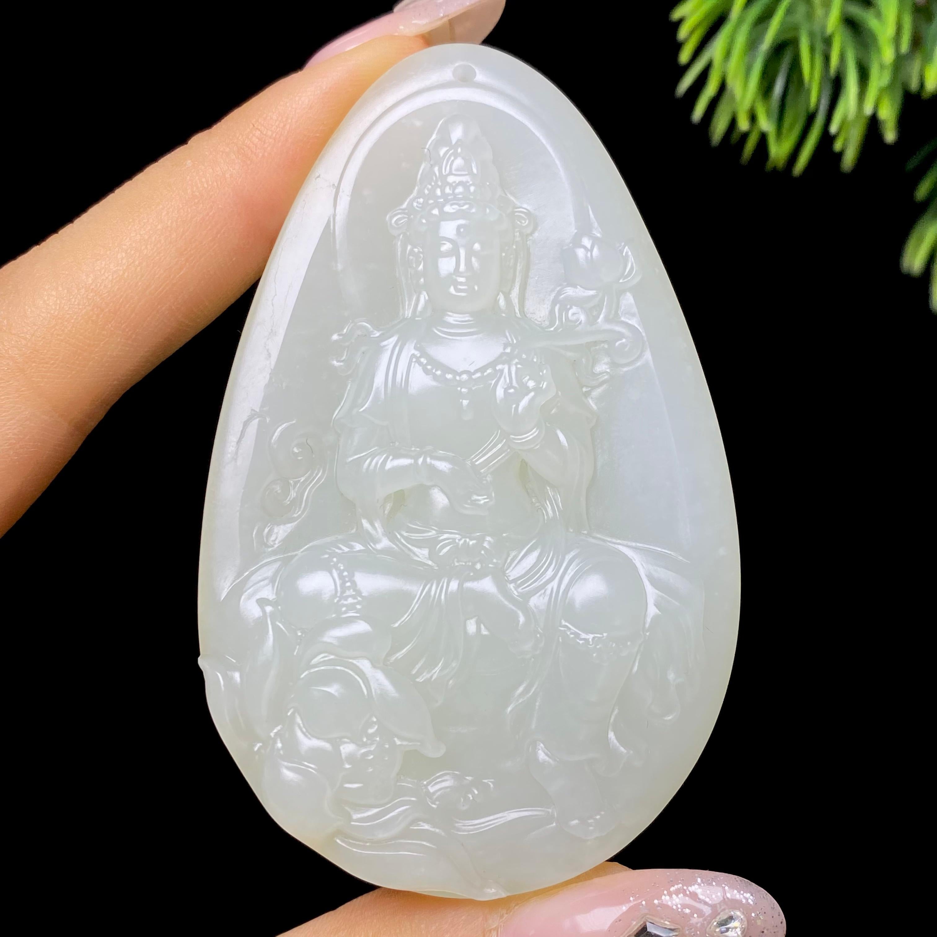 和田玉籽料观音（61.0g）