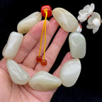 和田玉白玉籽料【精品手串】（132.1g）