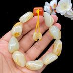 和田玉洒金皮籽料【精品手串】（73.3g）