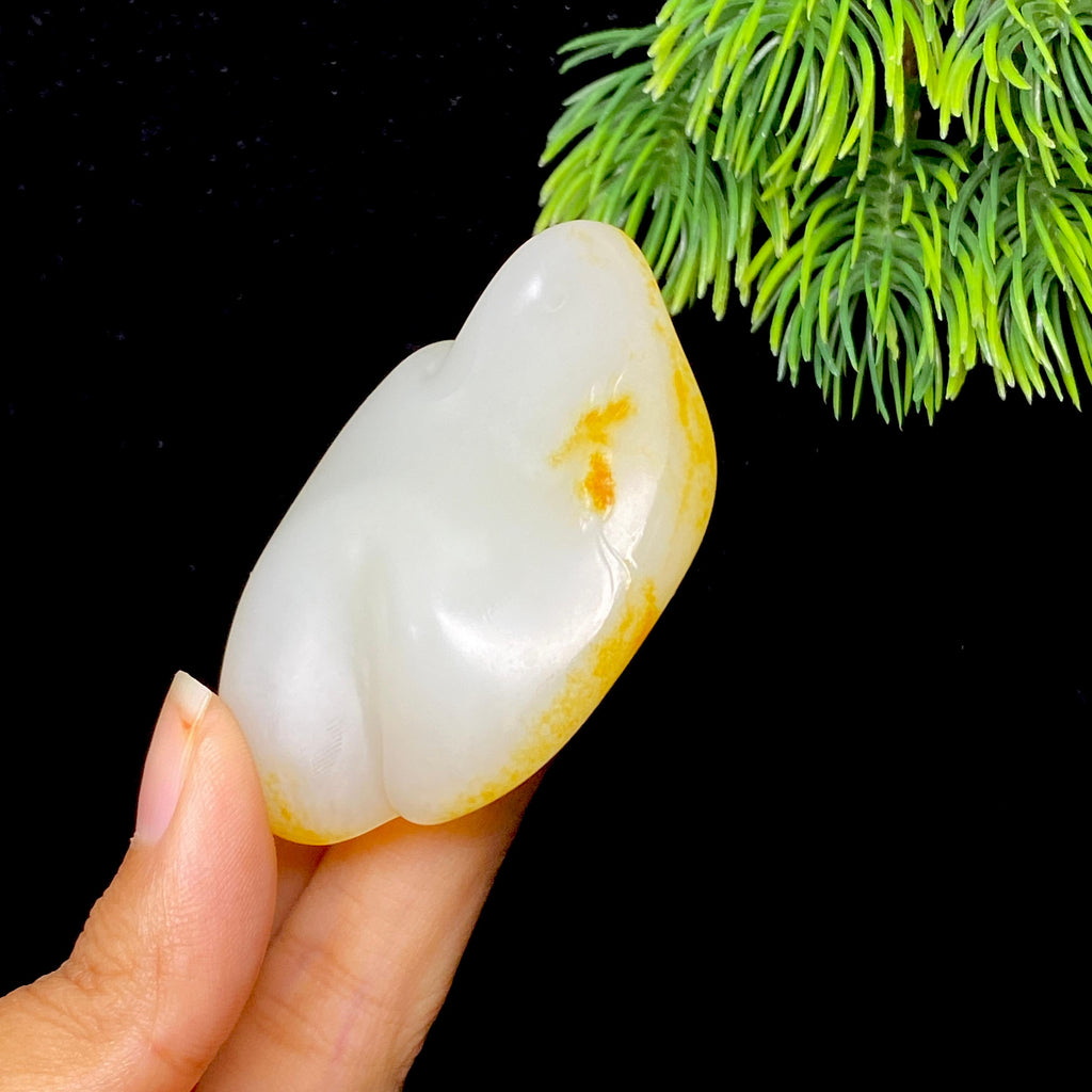 和田玉籽料随形挂件（76.9g）
