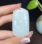 新疆和田玉且末料羊脂玉观音（32.2g）