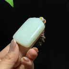 和田山料白玉无事牌挂件（56.8g）