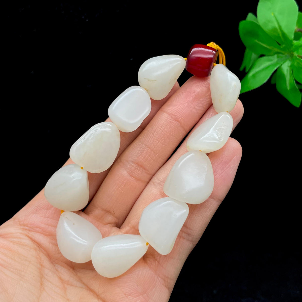 和田玉白玉籽料【精品手串】（59.4g）