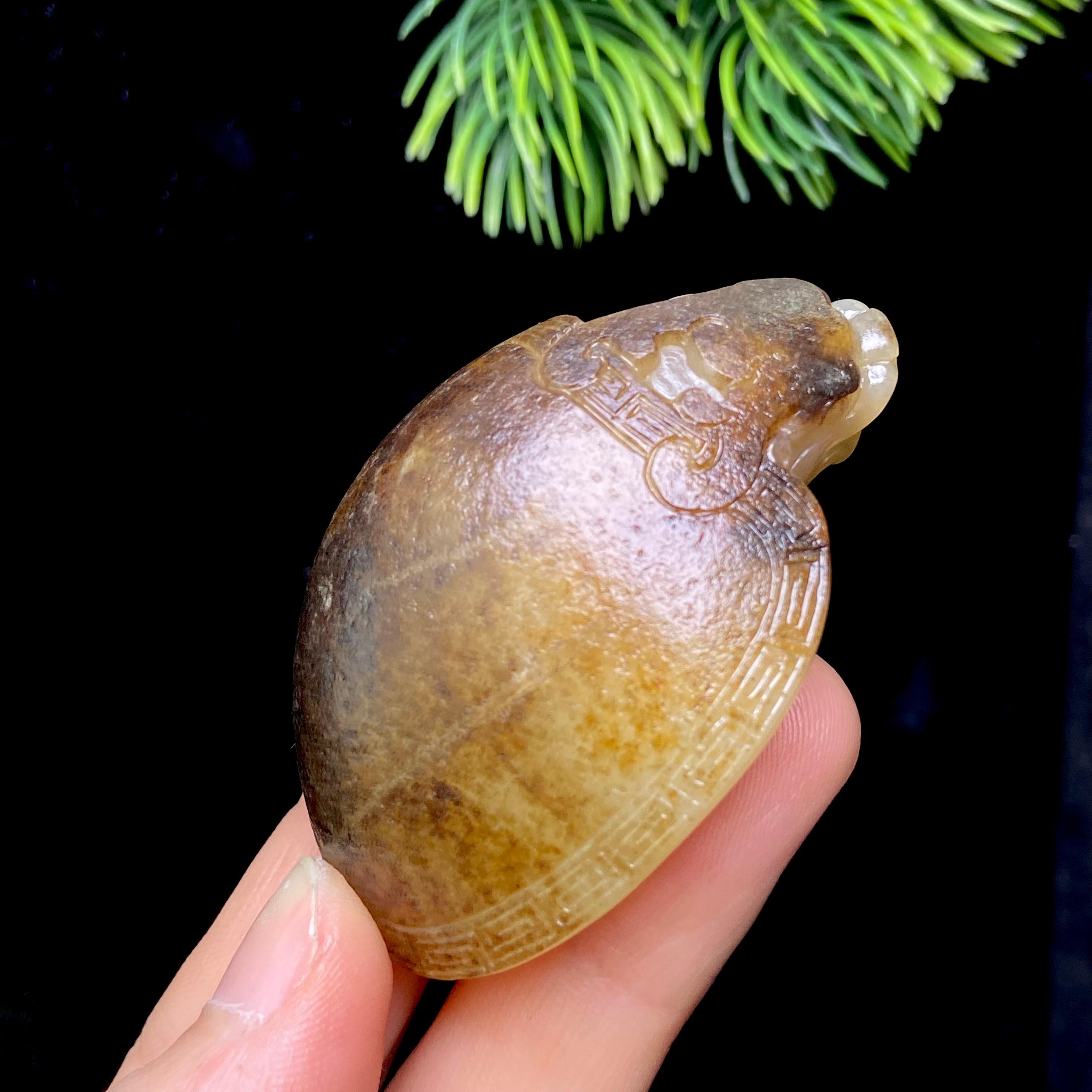 和田玉籽料龙龟（62.3g）