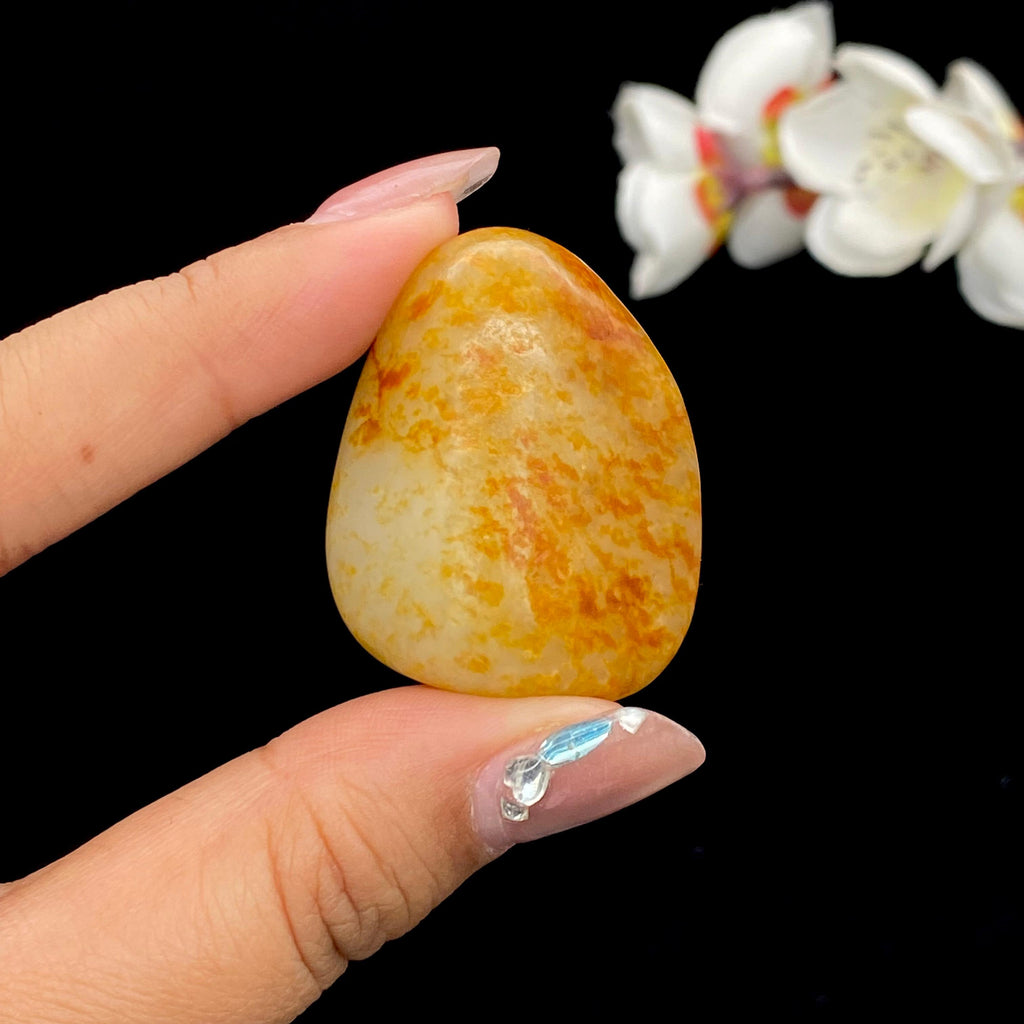 和田玉洒红皮籽料挂件（28.6g）